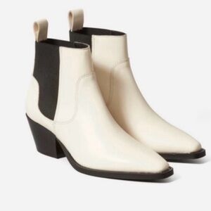 Everlane White Western Boot, Size 9